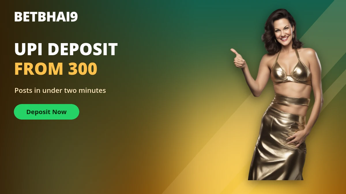 Betbhai9 deposit of 300 rupees being sent over UPI to the desk