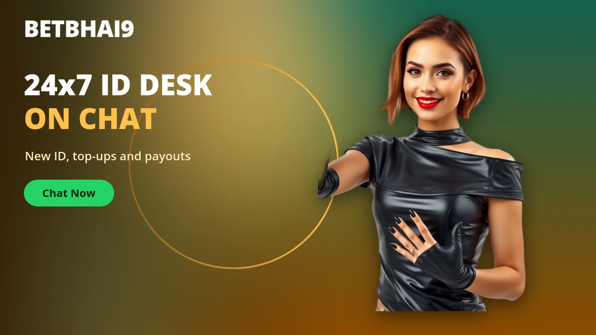 Betbhai9 desk replying to an ID request on a chat thread